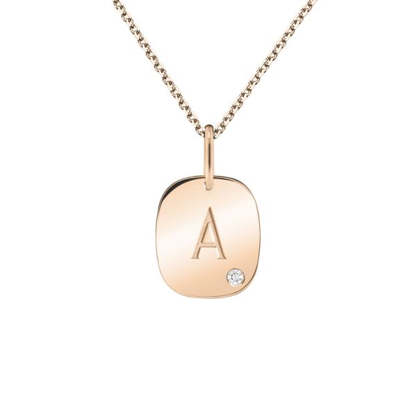 Lepage Colette Coussin medal in rose gold and diamond