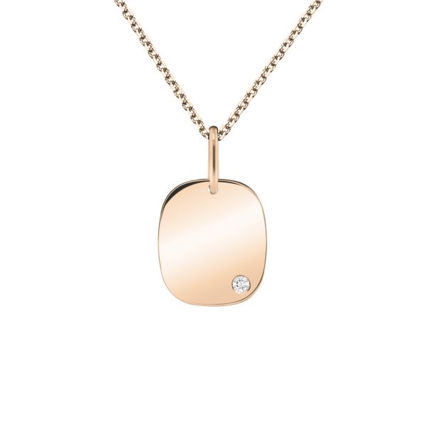 Lepage Colette Coussin medal in rose gold and diamond