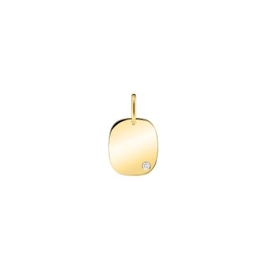 Lepage Colette Coussin medal in yellow gold and diamond