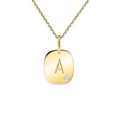Lepage Colette Coussin medal in yellow gold and diamond
