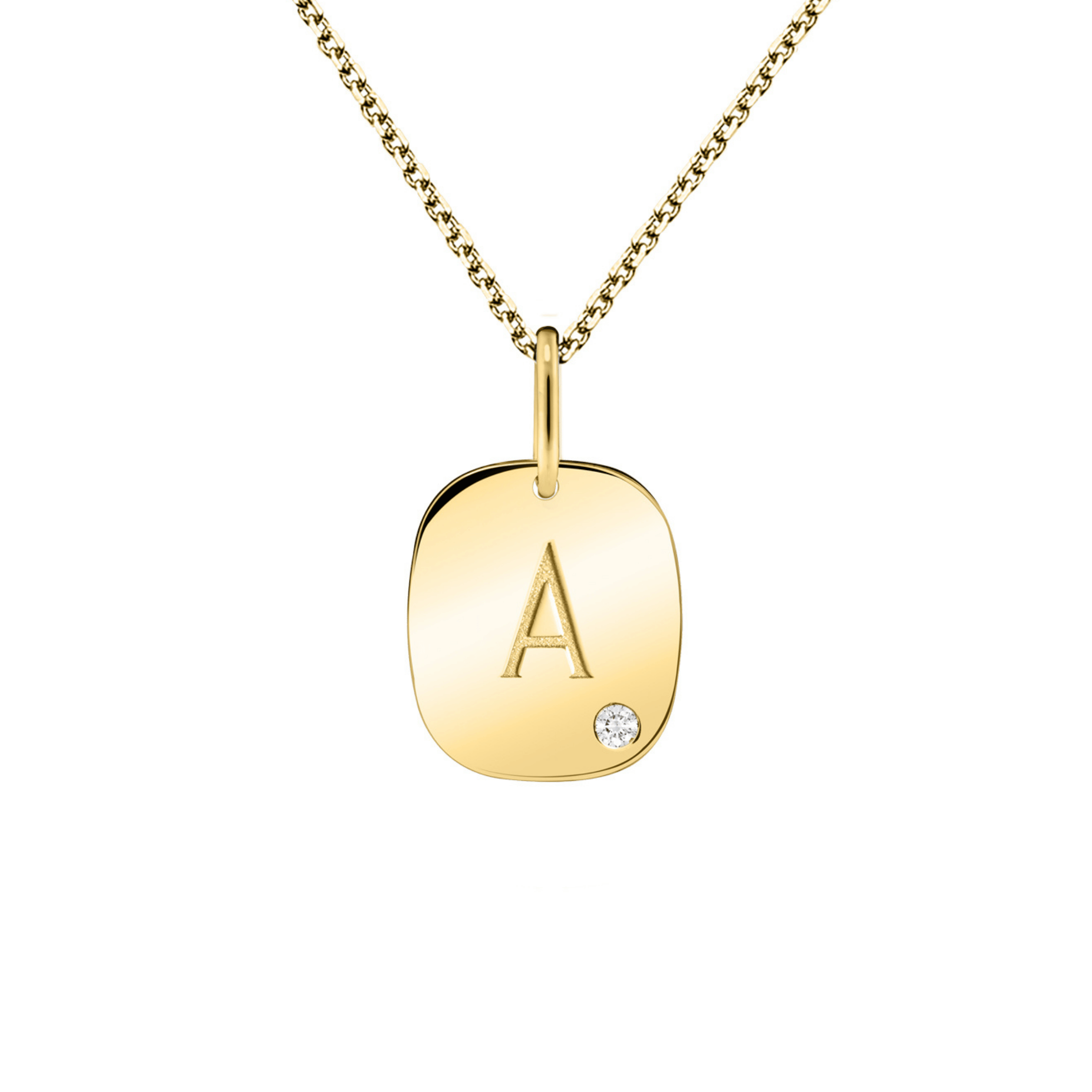 Lepage Colette Coussin medal in yellow gold and diamond