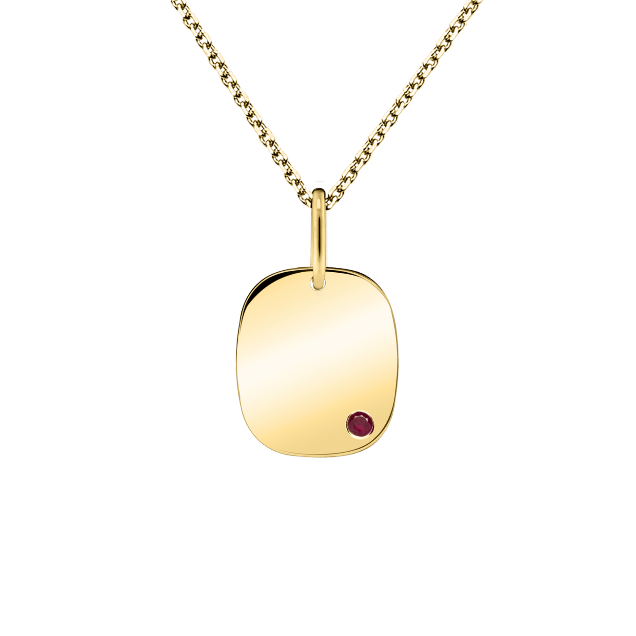 Lepage Colette Coussin medal in yellow gold and ruby