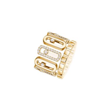 Bague Messika Move Iconica en or jaune et diamants 