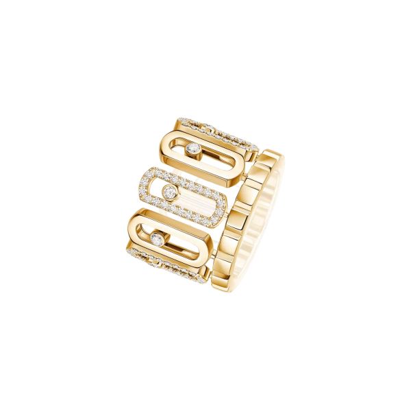 Bague Messika Move Iconica en or jaune et diamants 