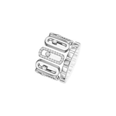 Bague Messika Move Iconica en or blanc et diamants