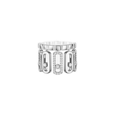 Bague Messika Move Iconica en or blanc et diamants