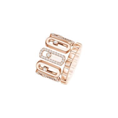 Bague Messika Move Iconica en or rose et diamants
