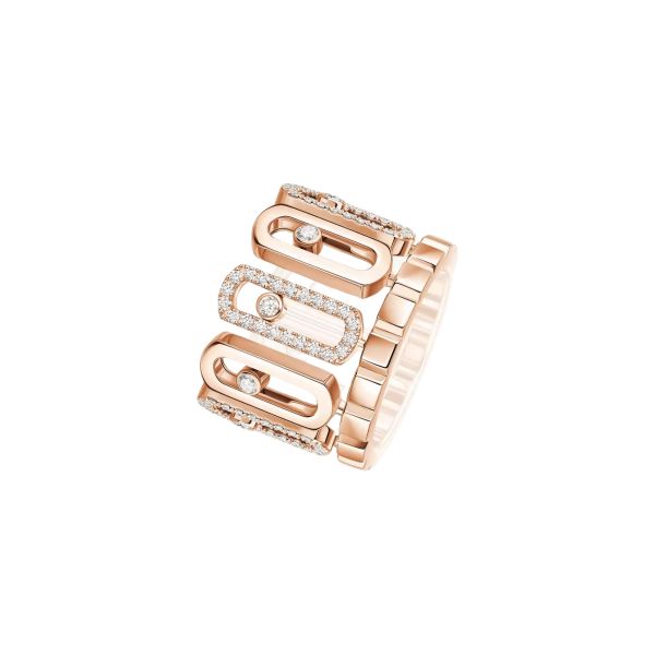 Messika Move Iconica ring in rose gold and diamonds