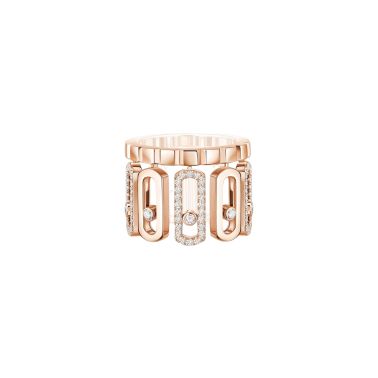 Bague Messika Move Iconica en or rose et diamants