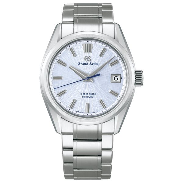 Grand Seiko Evolution 9 "Mountainscape" Hi-Beat automatic ice-blue dial steel bracelet 40 mm