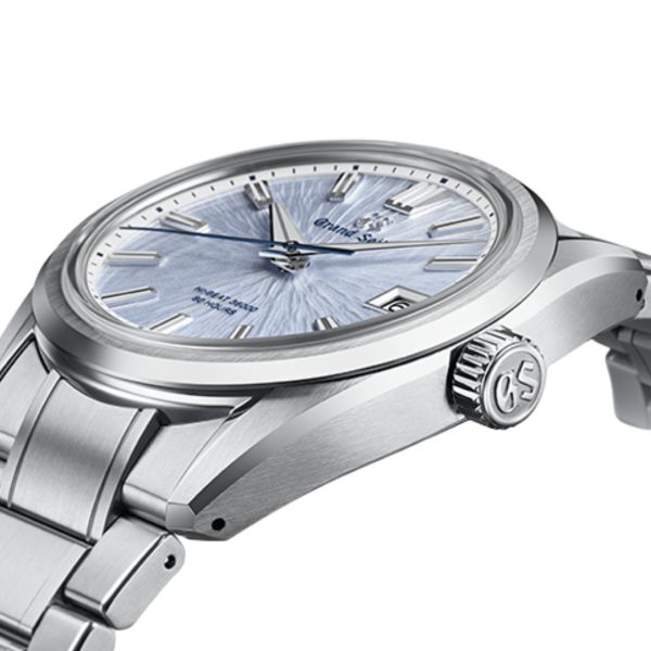 Montre Grand Seiko Evolution 9 "Mountainscape" Hi-Beat automatique cadran bleu glacier bracelet acier 40 mm