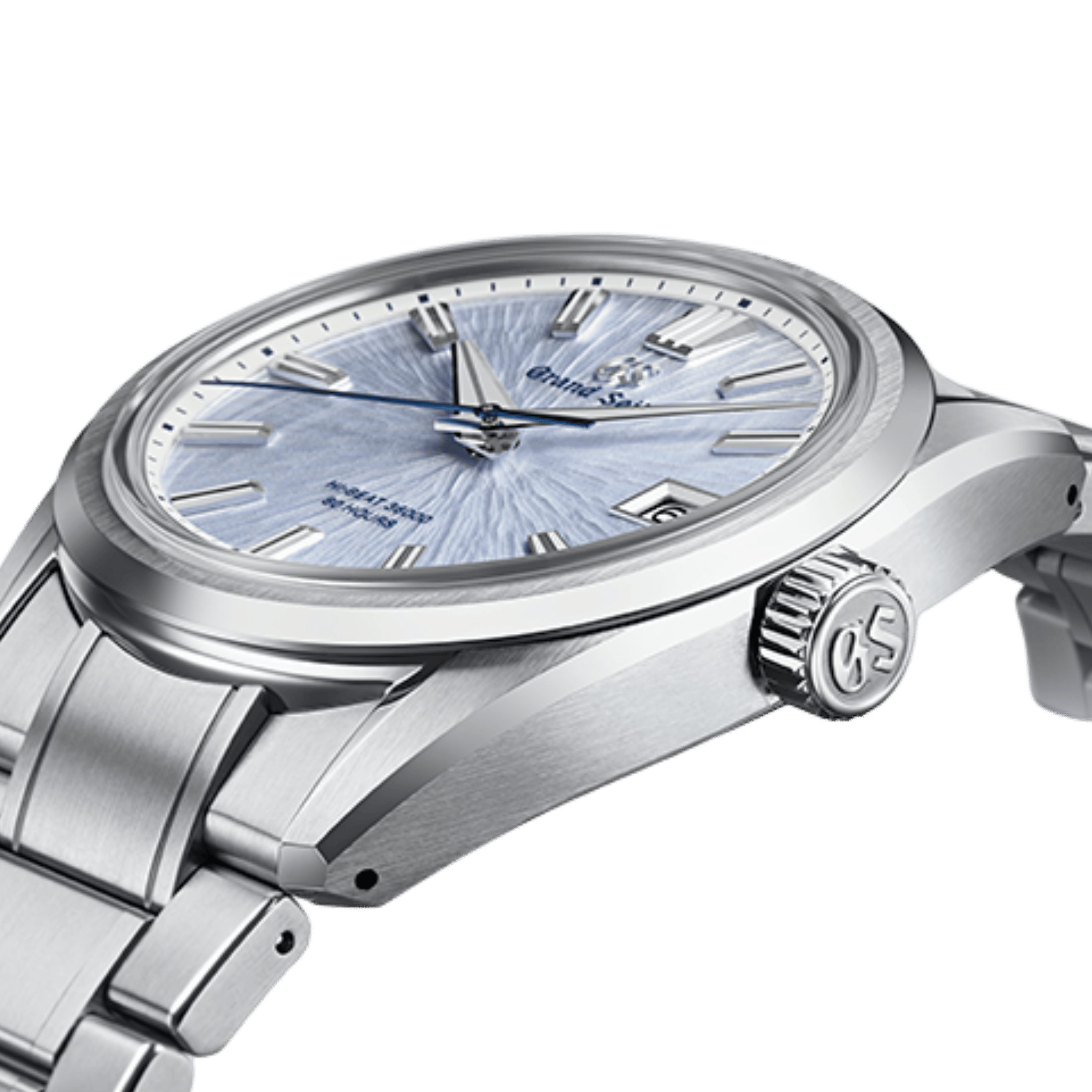 Montre Grand Seiko Evolution 9 "Mountainscape" Hi-Beat automatique cadran bleu glacier bracelet acier 40 mm