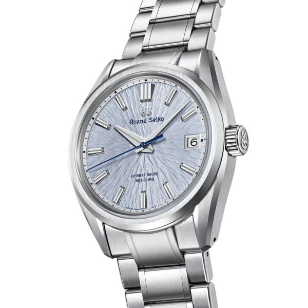 Grand Seiko Evolution 9 "Mountainscape" Hi-Beat automatic ice-blue dial steel bracelet 40 mm