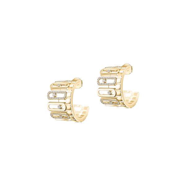 Messika Move Iconica earrings in yellow gold and diamonds