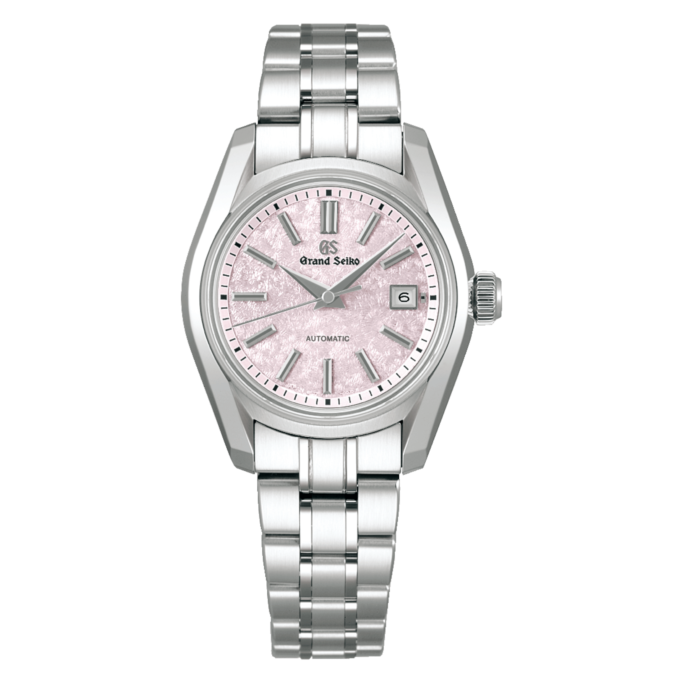 Montre Grand Seiko Heritage 62GS "Sakura-Kakushi" cadran rose bracelet acier 30 mm