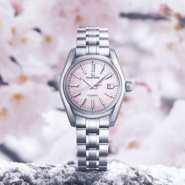 Grand Seiko Heritage 62GS "Sakura-Kakushi" pink dial steel bracelet 30 mm