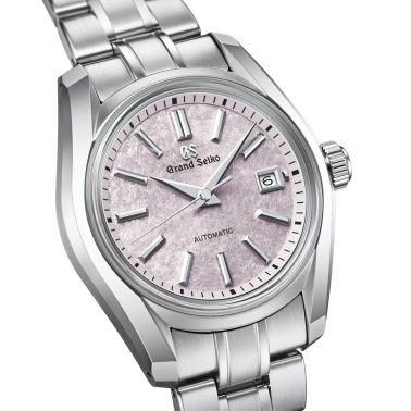 Montre Grand Seiko Heritage 62GS "Sakura-Kakushi" cadran rose bracelet acier 30 mm