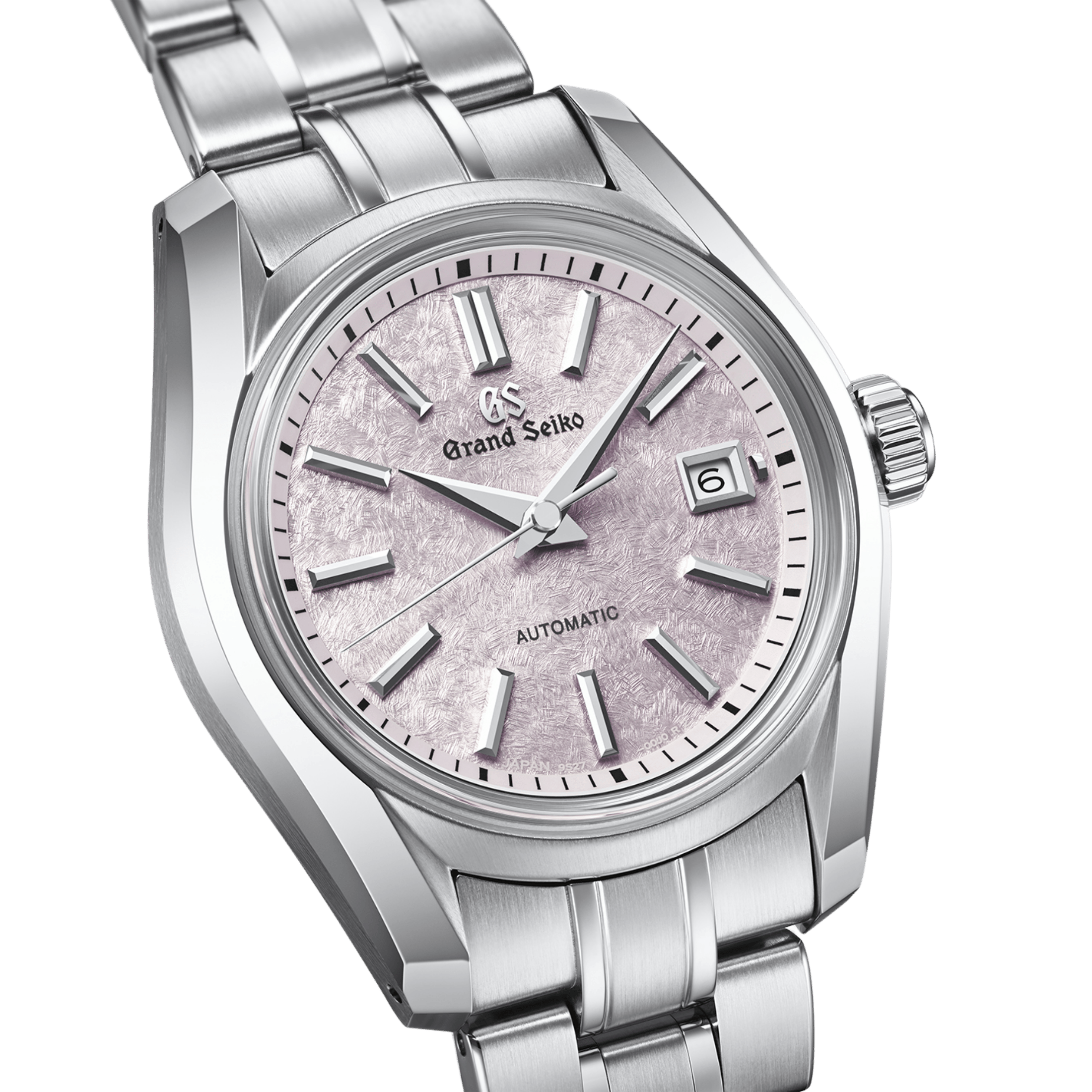 Montre Grand Seiko Heritage 62GS "Sakura-Kakushi" cadran rose bracelet acier 30 mm