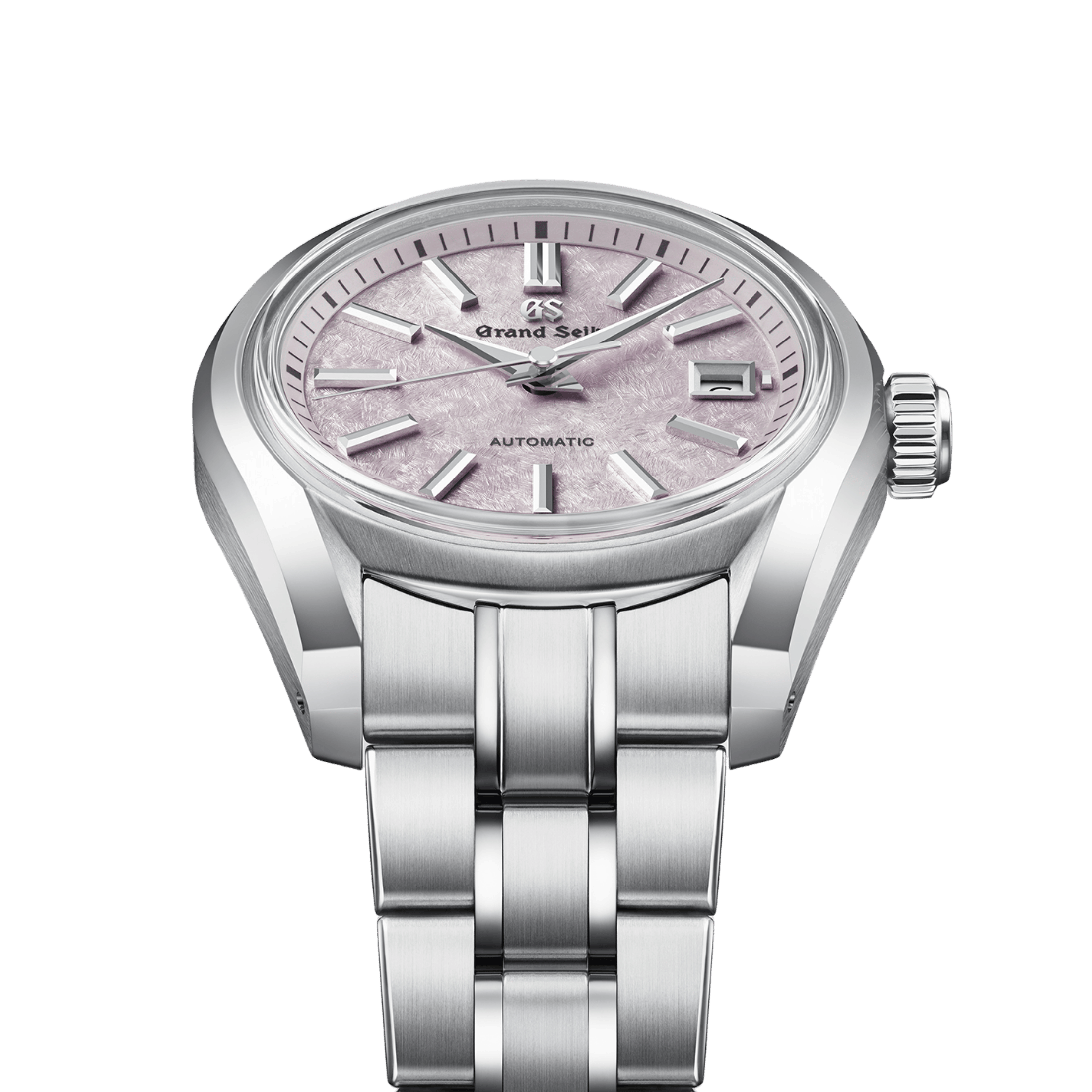 Montre Grand Seiko Heritage 62GS "Sakura-Kakushi" cadran rose bracelet acier 30 mm
