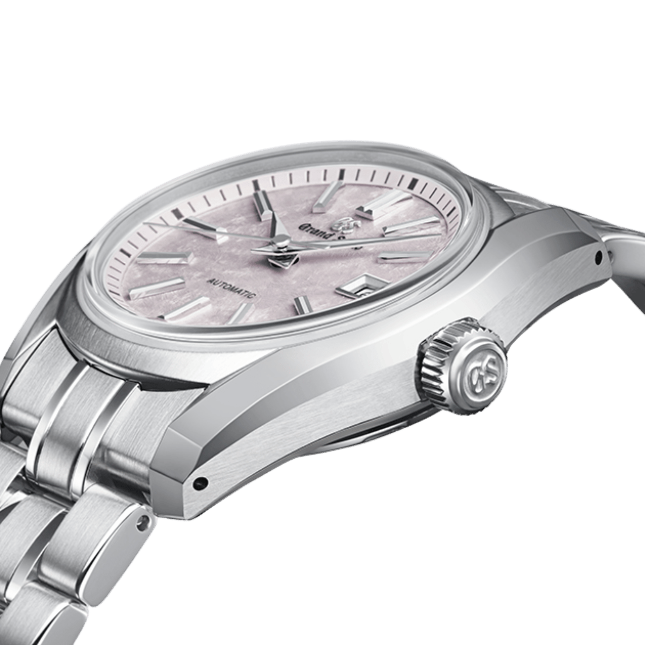 Montre Grand Seiko Heritage 62GS "Sakura-Kakushi" cadran rose bracelet acier 30 mm