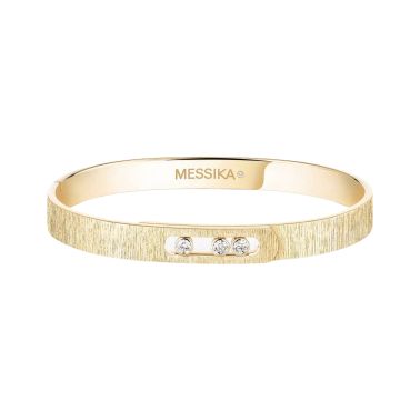 Messika Move Noa Ciselé bracelet in yellow gold and diamonds