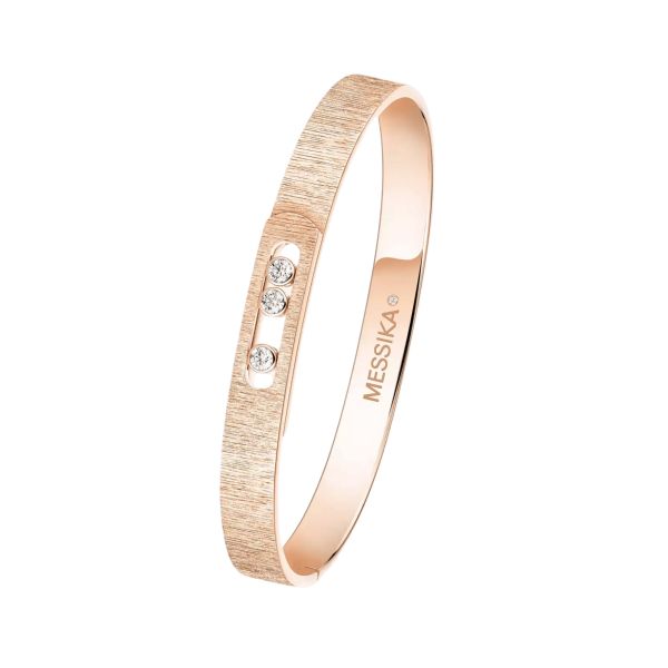 Messika Move Noa Ciselé bracelet in rose gold and diamonds