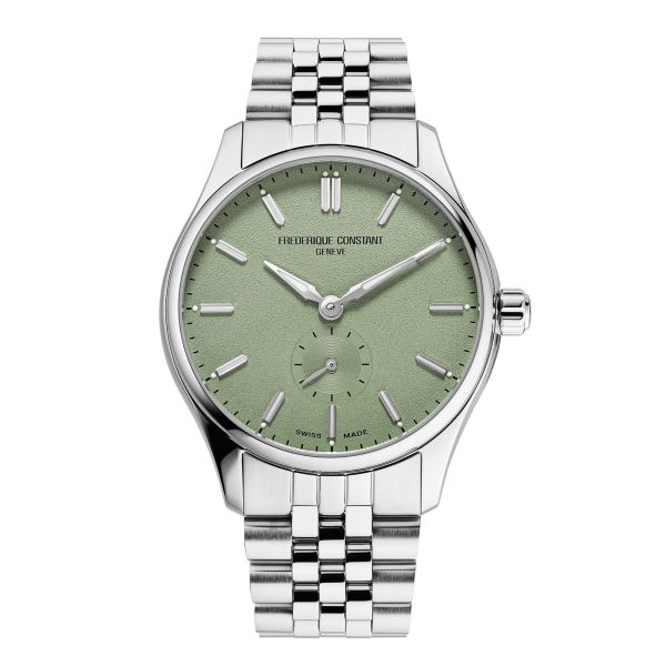 Frédérique Constant Classics Index Small Seconds Automatic green dial steel bracelet 39 mm