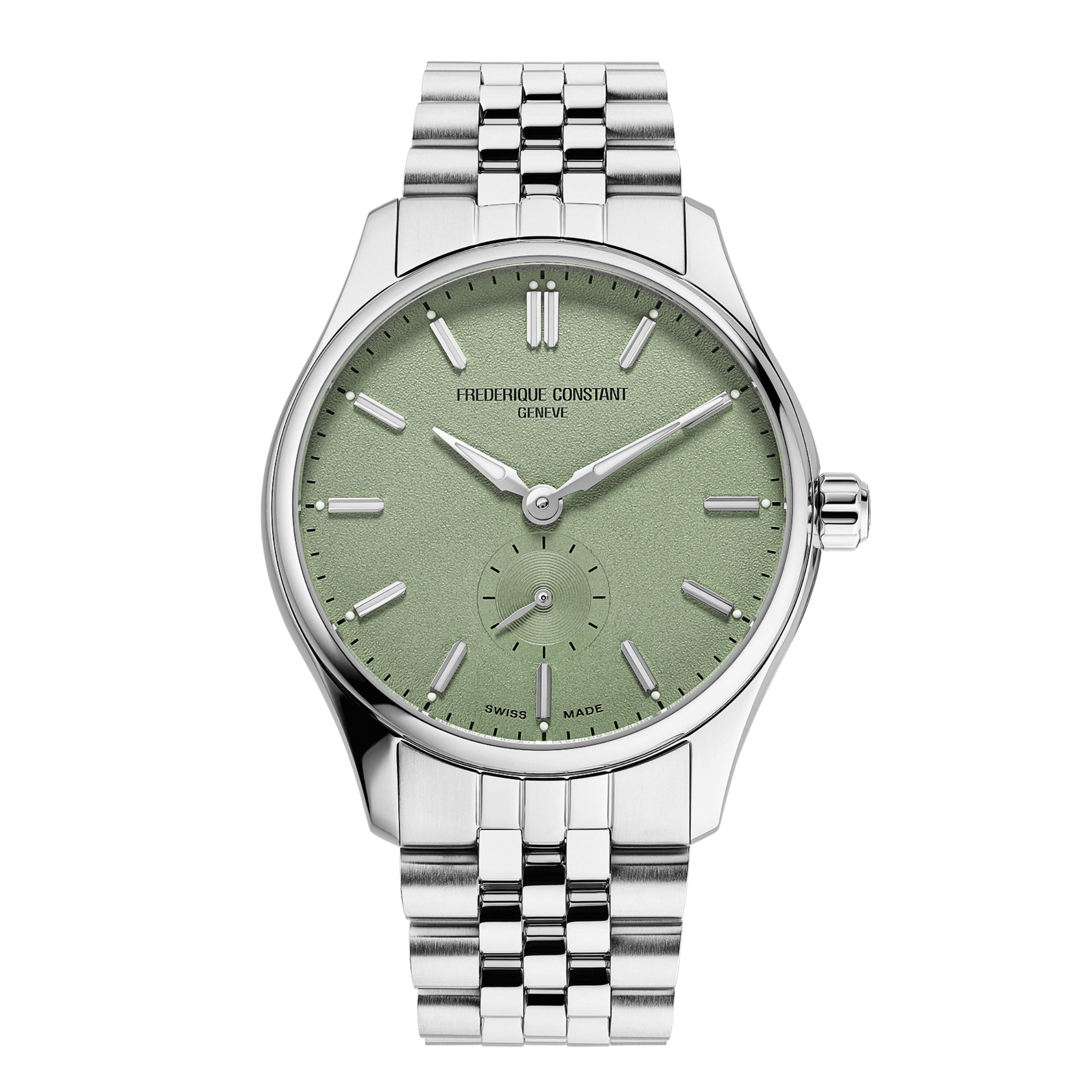 Montre Frédérique Constant Classics Index Small Seconds Automatic cadran vert bracelet acier 39 mm