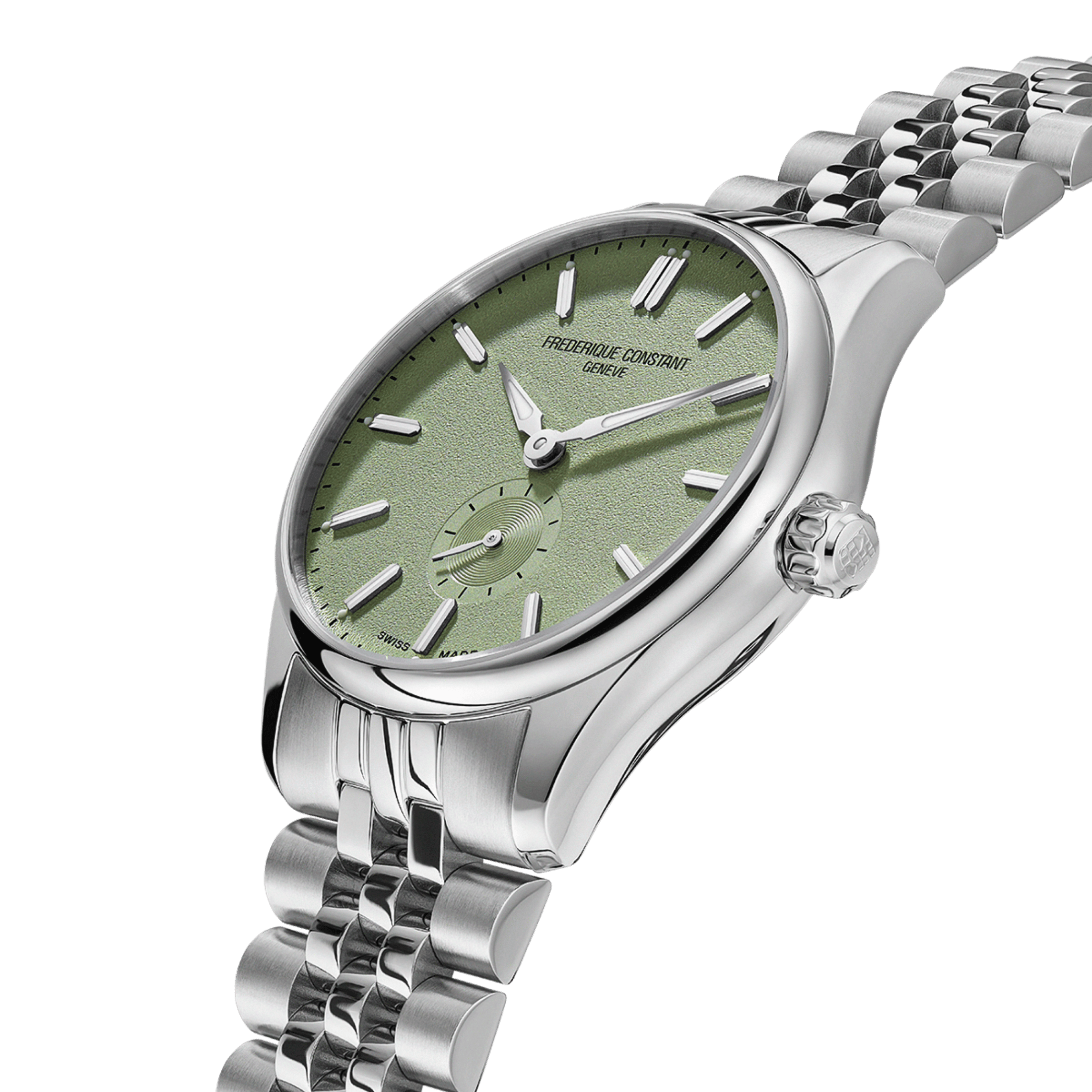 Montre Frédérique Constant Classics Index Small Seconds Automatic cadran vert bracelet acier 39 mm