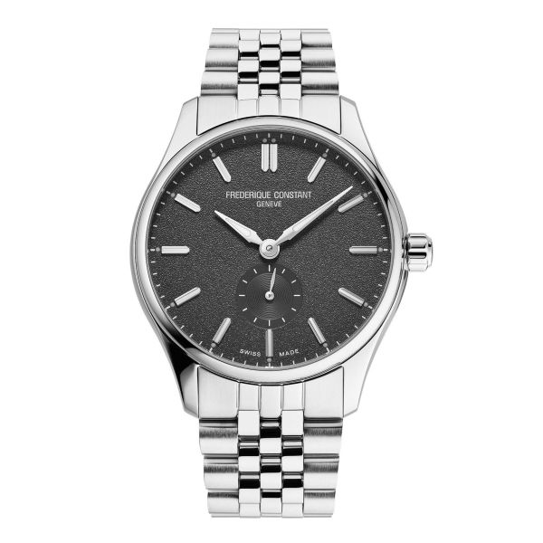 Frédérique Constant Classics Index Small Seconds Automatic black dial steel bracelet 39 mm