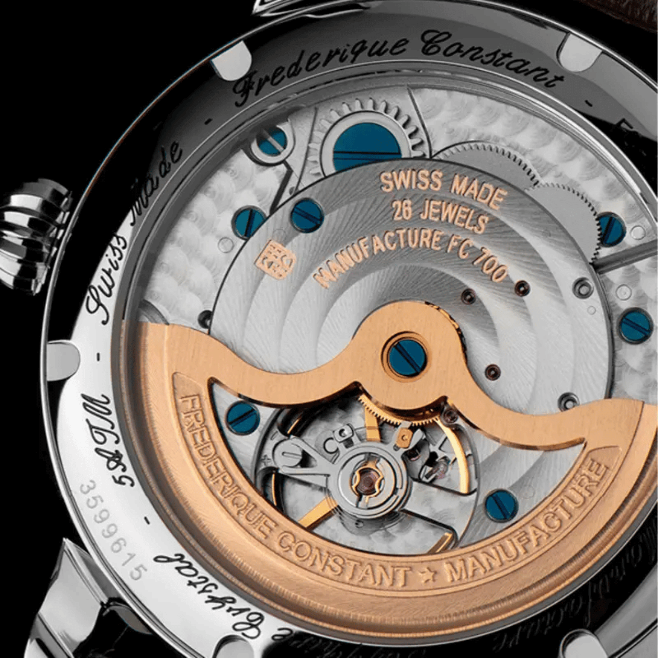 Montre Frédérique Constant Classics Worldtimer Manufacture Automatique cadran vert bracelet cuir 42 mm