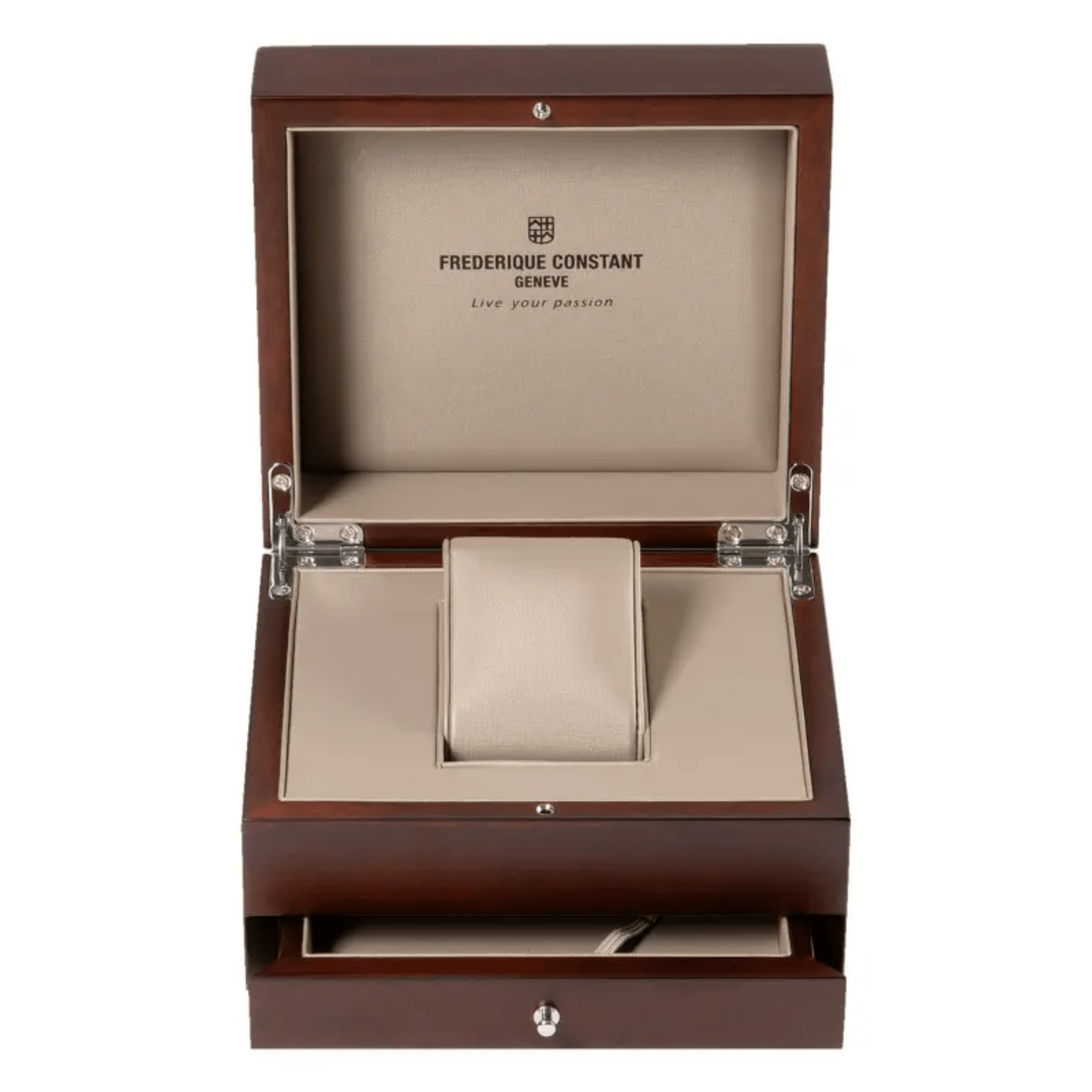 Montre Frédérique Constant Classics Worldtimer Manufacture Automatique cadran vert bracelet cuir 42 mm