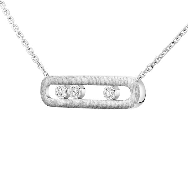 Messika Move Classic Chiseled necklace in rose gold and diamonds