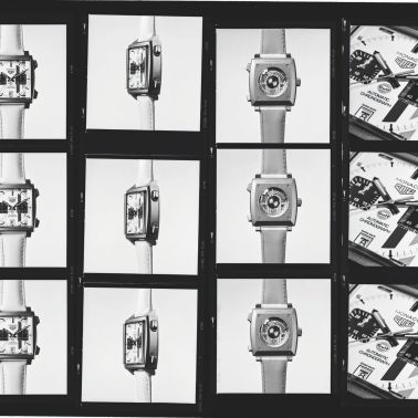 Montre TAG Heuer Monaco Chronograph x Gulf "Édition limitée 2025" Calibre 11 Titane automatique cadran blanc bracelet cuir 39 mm