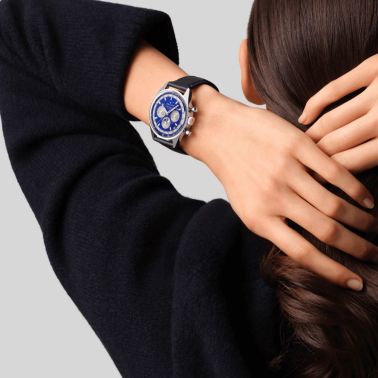 Montre Zenith Chronomaster Original Triple Calendar El Primero cadran Lapis Lazuli bracelet cuir 38 mm