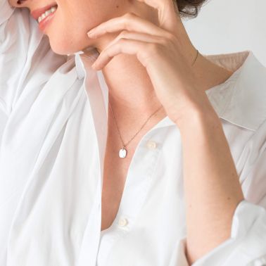 Lepage Colette Coussin medal in white gold and diamond