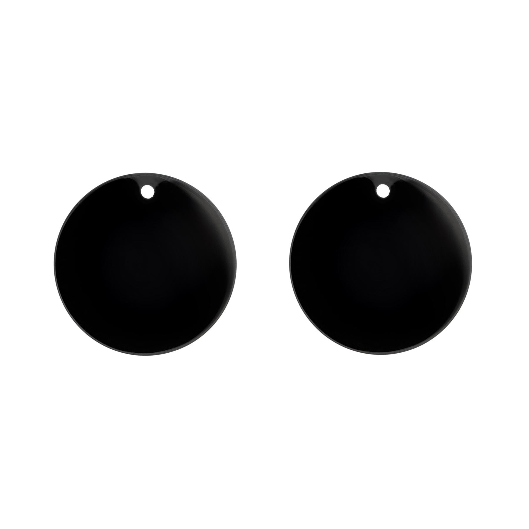 Lepage Colette Notre-Dame tokens for earrings in onyx