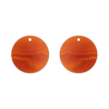 Lepage Colette Notre-Dame tokens for earrings in red onyx