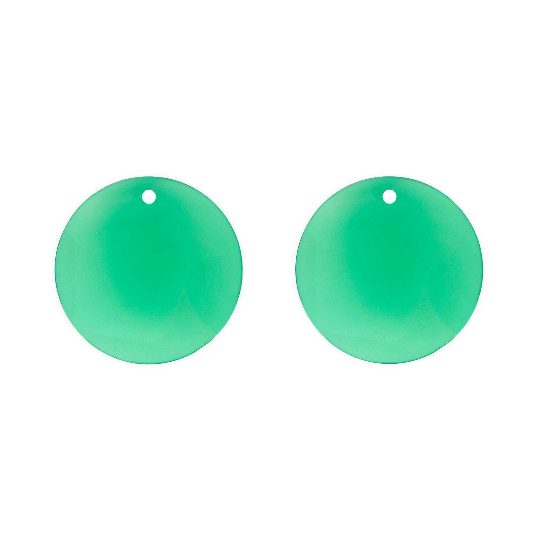 Lepage Colette Notre-Dame tokens for earrings in green onyx