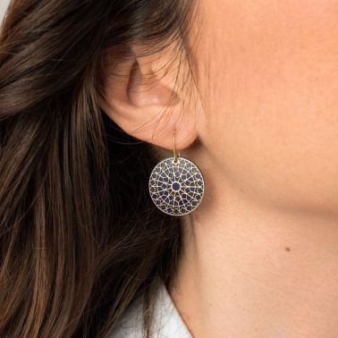 Jetons Lepage Colette Notre-Dame pour boucles d'oreilles en lapis lazuli