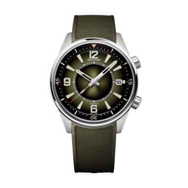 Montre Jaeger-LeCoultre Polaris Date automatique cadran laqué vert bracelet caoutchouc 42 mm
