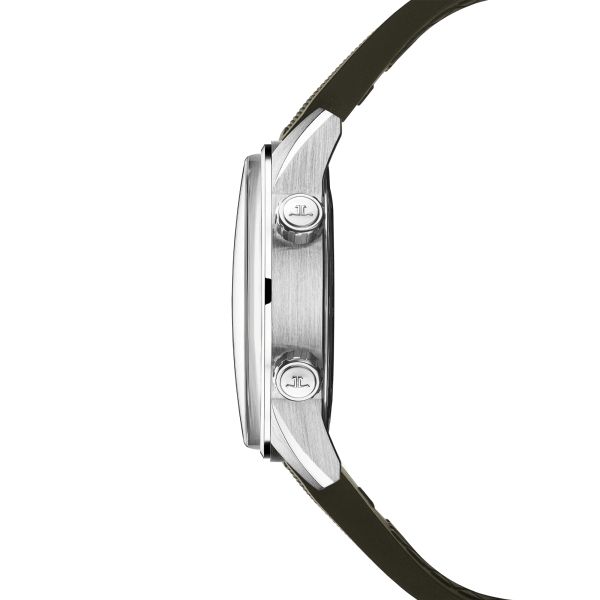 Montre Jaeger-LeCoultre Polaris Date automatique cadran laqué vert bracelet caoutchouc 42 mm