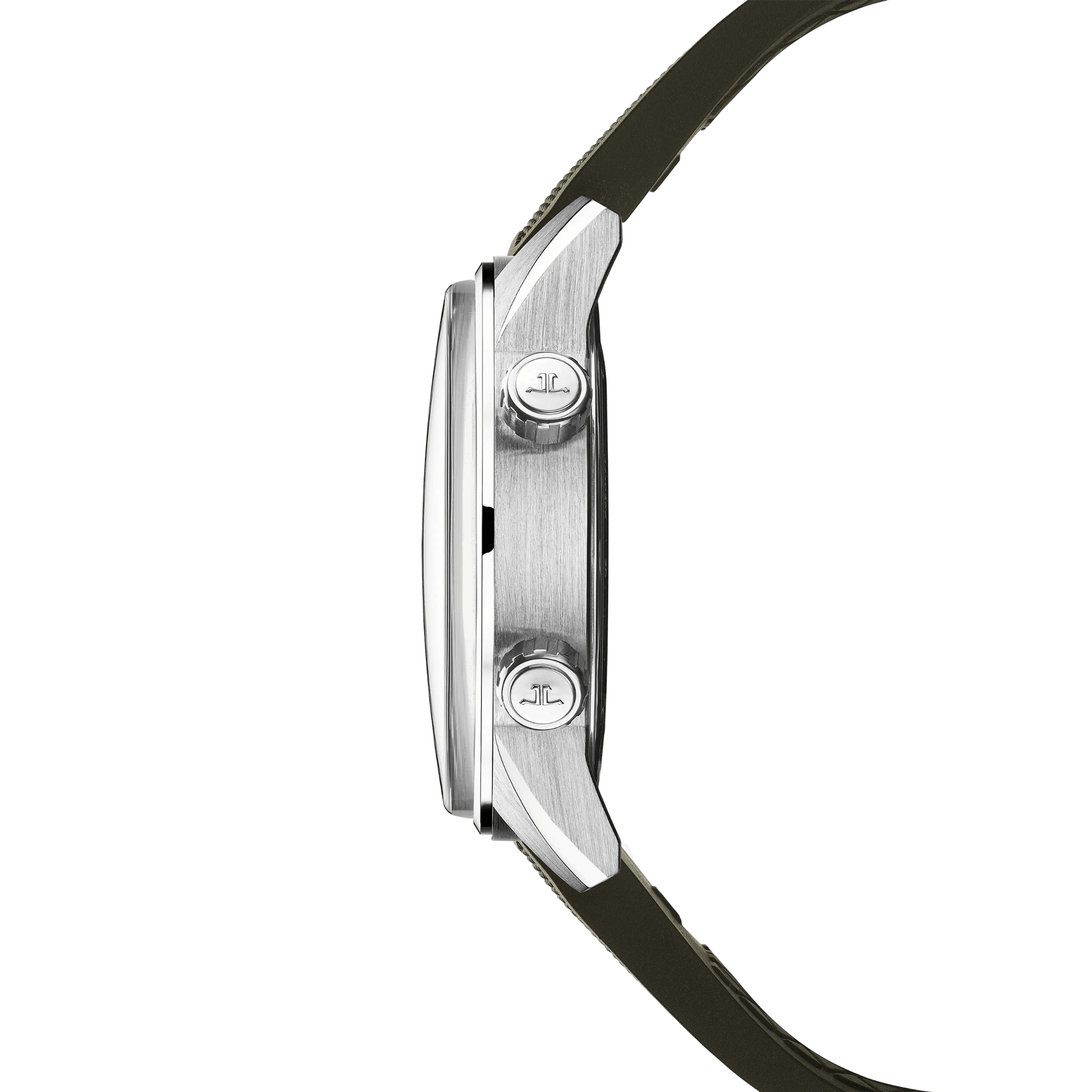 Montre Jaeger-LeCoultre Polaris Date automatique cadran laqué vert bracelet caoutchouc 42 mm