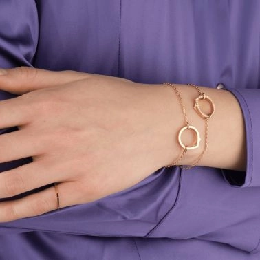 Repossi Antifer bracelet in rose gold and diamonds
