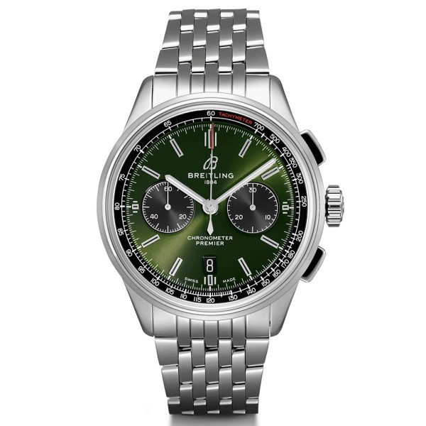 Montre Breitling Premier B01 chronograph Bentley bracelet acier 42 mm