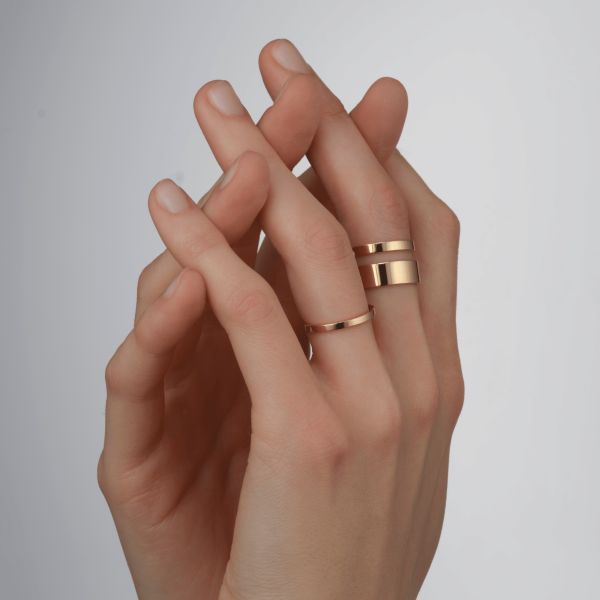 Bague Repossi Berbere 2 rangs en or rose