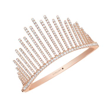 Korloff Divine Fougue symmetrical rays bracelet in rose gold and diamonds