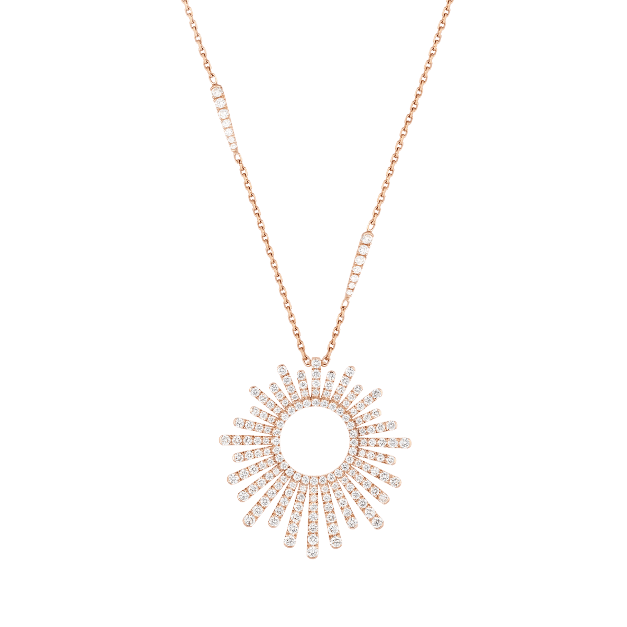 copy ofCollier Korloff Divine Fougue Rayons en or rose et diamants