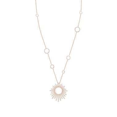 Sautoir pendentif GM Korloff Divine Fougue en or rose et diamants 