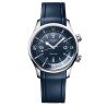 Longines Legend Diver automatic watch with blue dial and blue rubber strap, 39 mm